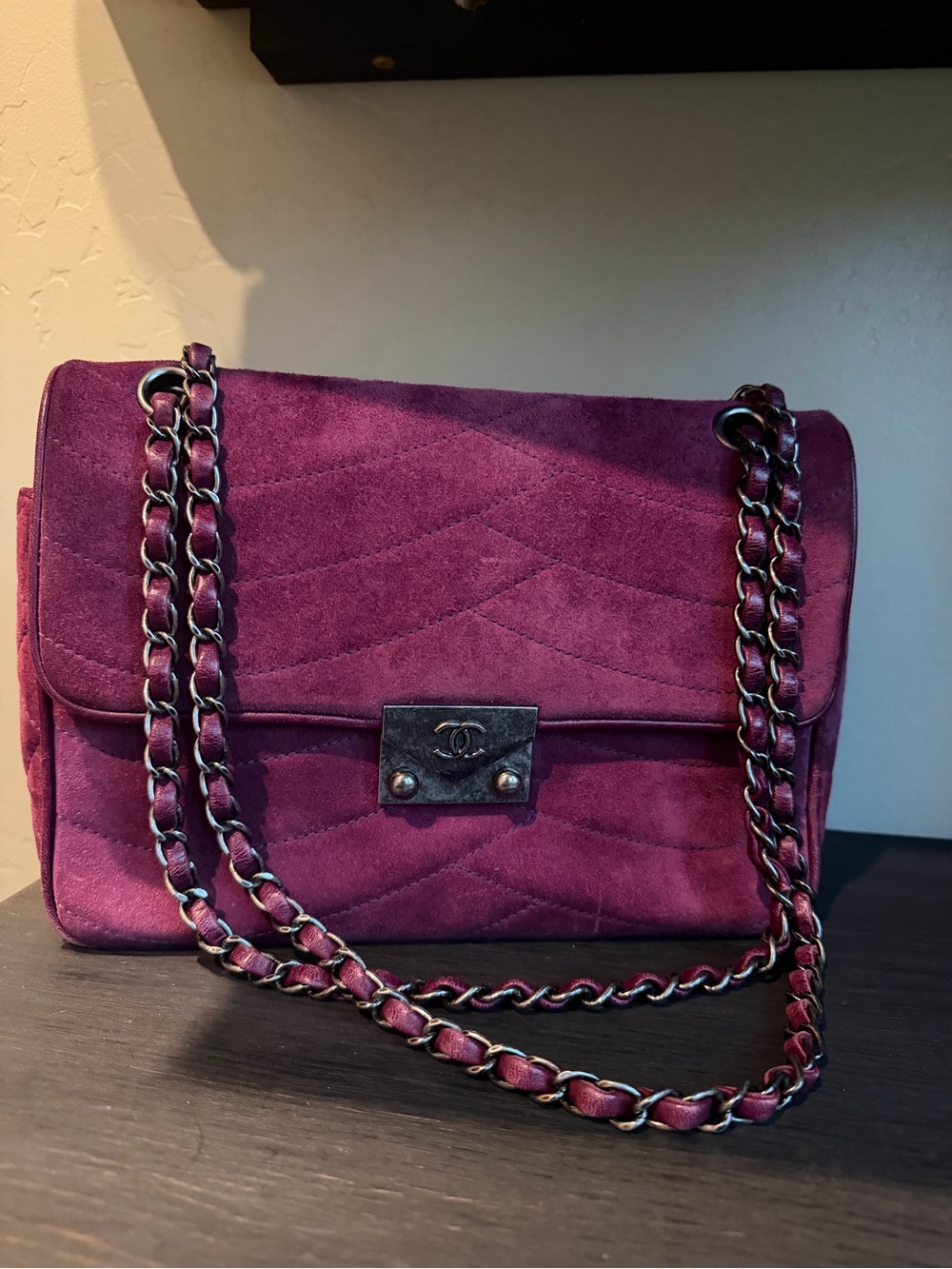 RARE Chanel Raspberry bag